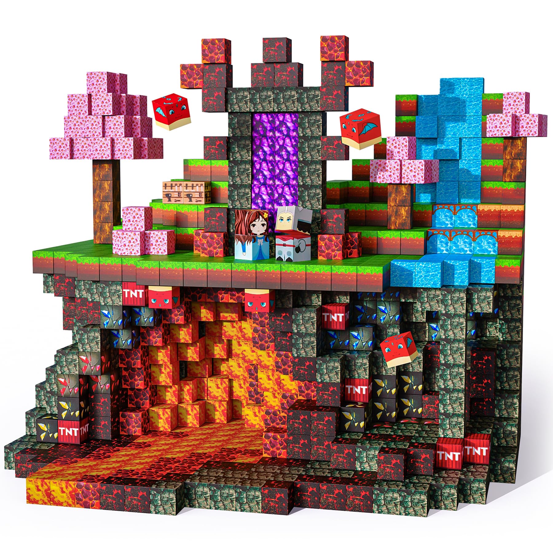 Amazon.co.jp: SKTMYY マグネットブロック - 100個 組み立てマグネット